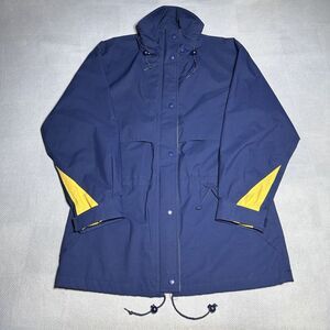 Vintage Eddie Bauer Blue Gore-Tex Rain‎ Windbreaker Jacket Women's Size Large